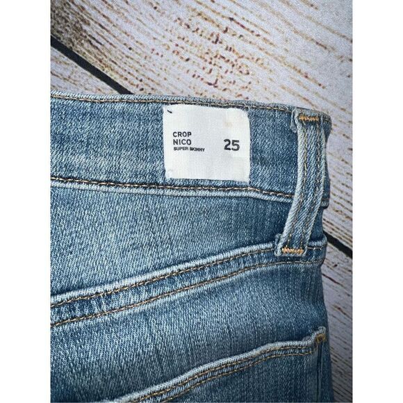 Hudson Nico Super Skinny Crop Distressed Jeans (Sz 25) - Picture 5 of 5